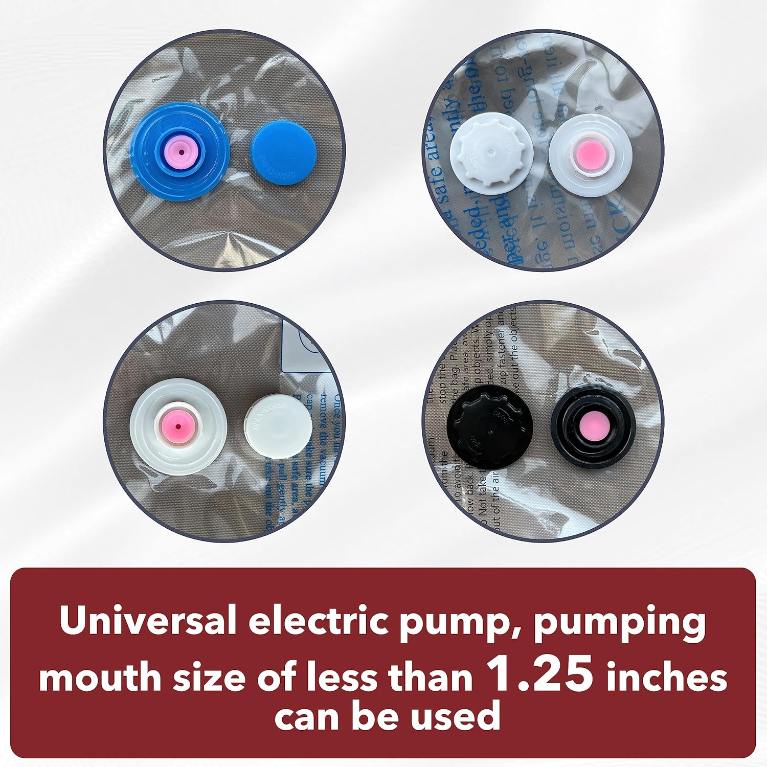 Electric Air Pump for Vacuum Storage Bags - Fast Air Extraction, Fits Most Bags!